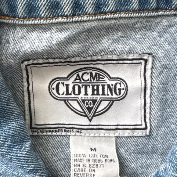 Vintage Warner Bros Looney Tunes Jean Jacket - Picture 8 of 8